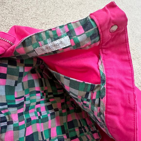 Pink Bonobos Slim Straight Washed Cotton Chinos Mens 35/32 - Picture 4 of 5